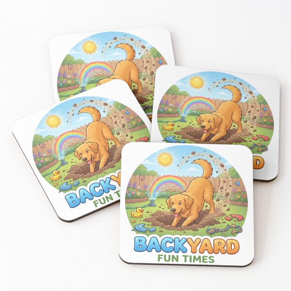 Item preview, Golden Backyard Fun Times designed and sold by zoughlal.