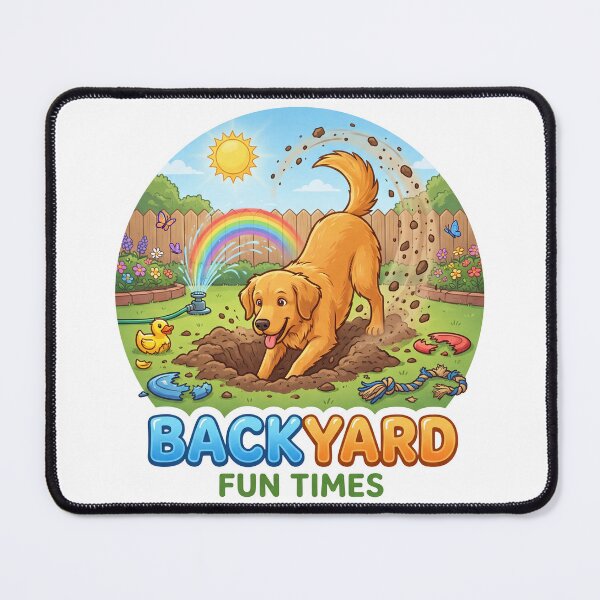 Item preview, Golden Backyard Fun Times designed and sold by zoughlal.