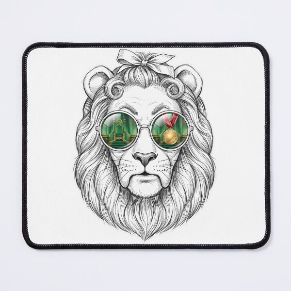Item preview, The Cowardly Lion Medal Of Courage Shades Reflection designed and sold by Bad-Decisions-Designs.
