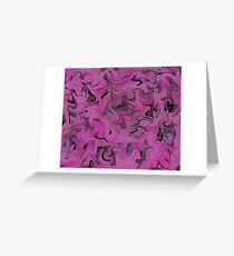 Purple Bliss Abstract Art Pattern Greeting Card