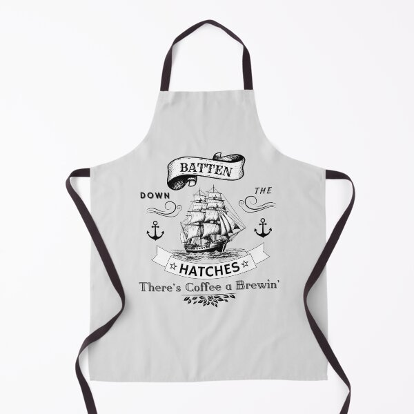 Item preview, Seafaring Coffee Tatoo art Batten Down The Hatches designed and sold by Kevin Cameron.