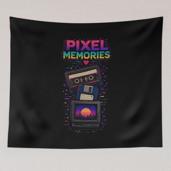 Item preview, Pixel Memories Vintage Technology Nerd Design designed and sold by PixelBlob.