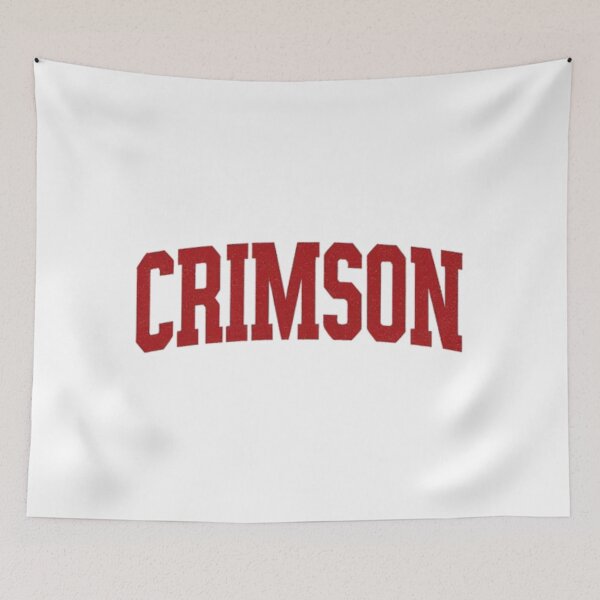 Item preview, Crimson Varsity Shirt • Distressed Retro Typography Tee • Vintage Collegiate Apparel • Southern Heritage Gameday Shirt designed and sold by ashofthesouth.