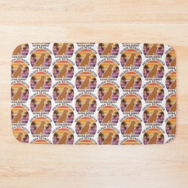 Item preview, Golden Retriever Retro Sunset designed and sold by zoughlal.