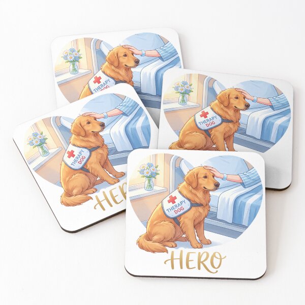 Item preview, Golden Therapy Dog Hero designed and sold by zoughlal.