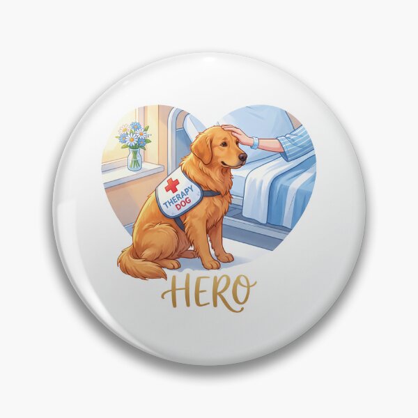 Item preview, Golden Therapy Dog Hero designed and sold by zoughlal.
