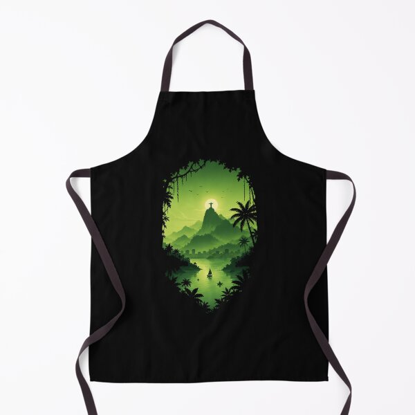 Item preview, Minimalist Green Brazil Landscape | Rio de Janeiro designed and sold by RedHDesign.