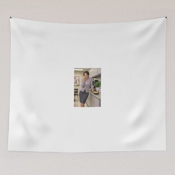 Item preview, Woman eating mango in office kitchen designed and sold by CathryneDelamort.
