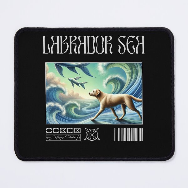 Item preview, Labrador Sea Surreal Dog Art designed and sold by Echoes of Lion Studio.
