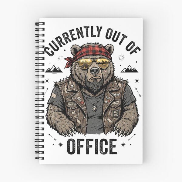 Item preview, Currently Out of Office Funny Grizzly Bear designed and sold by yanderedev.