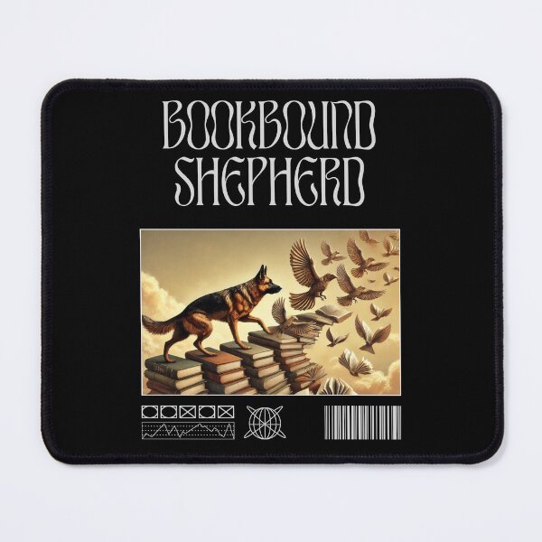 Item preview, Bookbound Shepherd German Shepherd Art designed and sold by Echoes of Lion Studio.