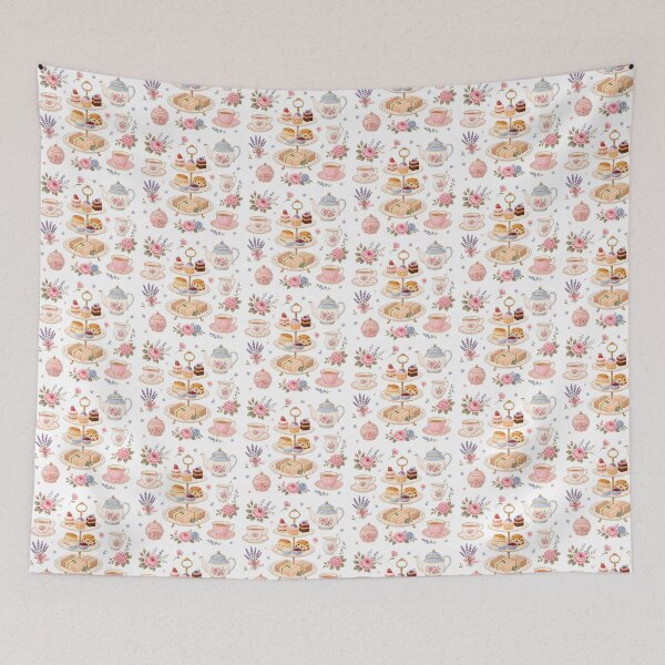 Item preview, Afternoon tea vintage cottagecore design designed and sold by KLflorals.