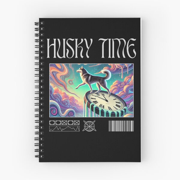 Item preview, Husky Time Surreal Husky Art designed and sold by Echoes of Lion Studio.