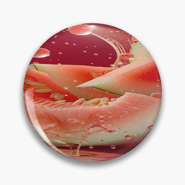 Item preview, The Ultimate Freshness Explosion, Fresh Watermelon Splash - Juicy 3D Slices on a Red Background designed and sold by RAYBIL.