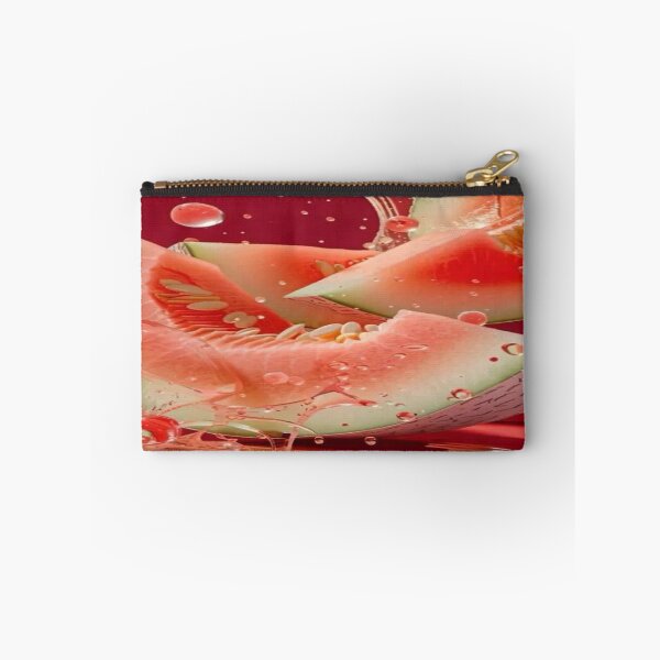 Item preview, The Ultimate Freshness Explosion, Fresh Watermelon Splash - Juicy 3D Slices on a Red Background designed and sold by RAYBIL.