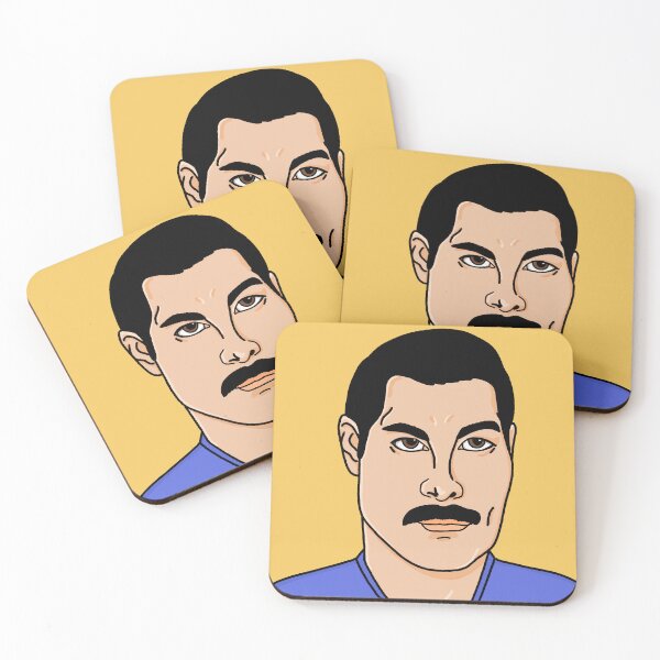 Artikelvorschau, Freddie Mercury Illustration entworfen und verkauft von Emma Martinez.