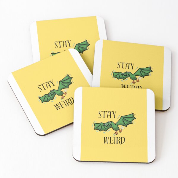 Item preview, Stay Weird. Colin the flying dinosaur bird thingy.  designed and sold by SombreroDoodles.