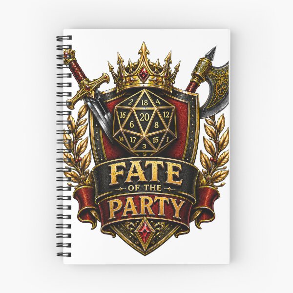 Item preview, Fate Of The Party D20 Dice Crest designed and sold by BartArtPhoto.