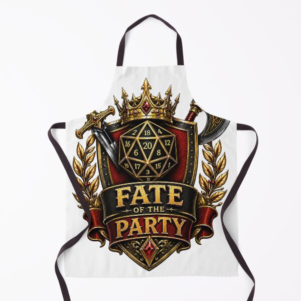 Item preview, Fate Of The Party D20 Dice Crest designed and sold by BartArtPhoto.