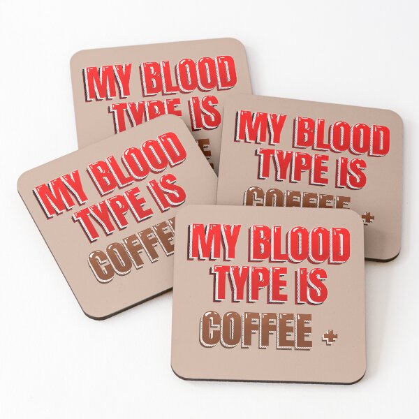 Item preview, mi grupo sanguíneo es café + designed and sold by becky’s shop.