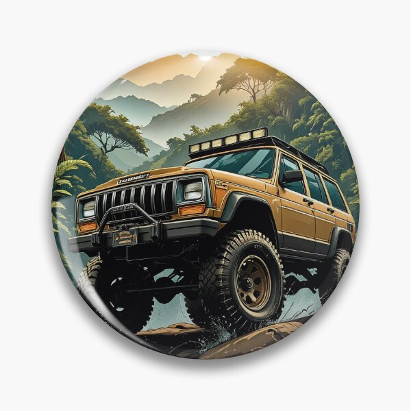 Item preview, Classic Off Road SUV Exploring Tropical Jungle Wilderness designed and sold by BorgSpareParts.