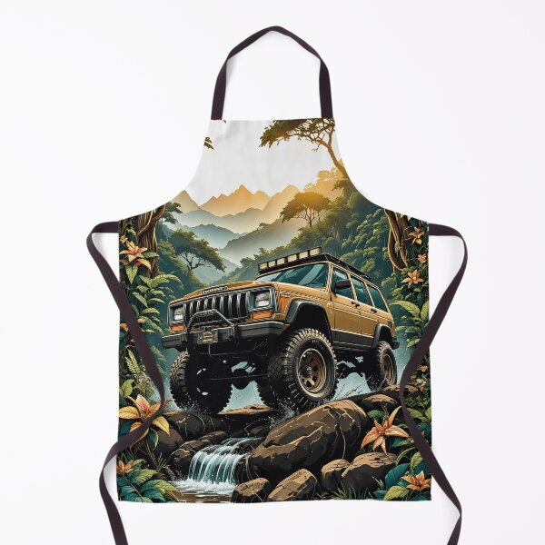 Item preview, Classic Off Road SUV Exploring Tropical Jungle Wilderness designed and sold by BorgSpareParts.