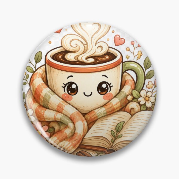 Item preview, Cozy Coffee & Books | Cute Kawaii Reading Mug Illustration designed and sold by Maggie1475.