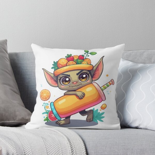 Item preview, Juice Goblin Sticker | Cute Fantasy Goblin Mascot with Tropical Juice designed and sold by Stylestickers55.