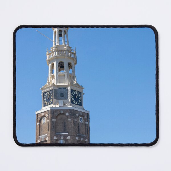 Item preview, Historic Amsterdam Tower Overlooking Canal in Bright Daylight designed and sold by jrtwynam.