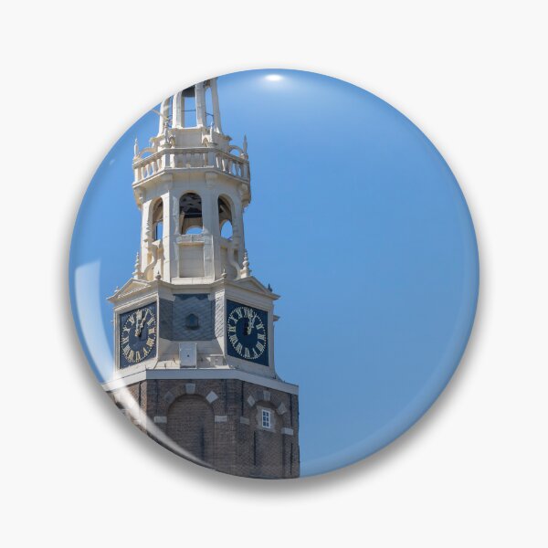Item preview, Historic Amsterdam Tower Overlooking Canal in Bright Daylight designed and sold by jrtwynam.