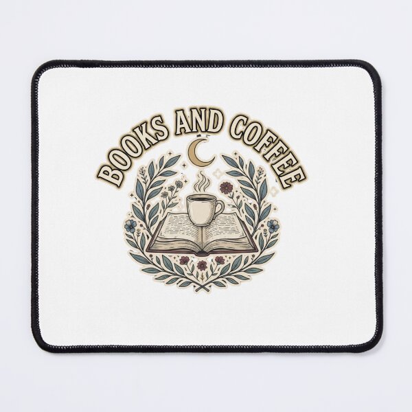 Item preview, Books and Coffee Vintage Botanical Design designed and sold by GoofyShopp.
