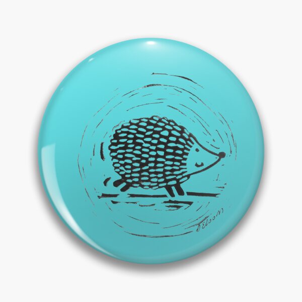 Artikelvorschau, Weißdorn, der Igel (blauer Hintergrund) entworfen und verkauft von SombreroDoodles.
