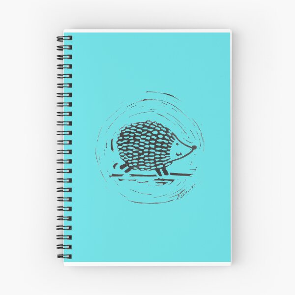 Artikelvorschau, Weißdorn, der Igel (blauer Hintergrund) entworfen und verkauft von SombreroDoodles.