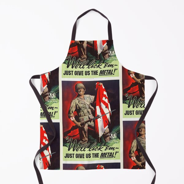 Item preview, Vintage WWII US Army Poster | Collect Metal for Munitions | Patriotic Soldier with Rifle &  Flag | Wartime Propaganda Art designed and sold by artofuniverse.