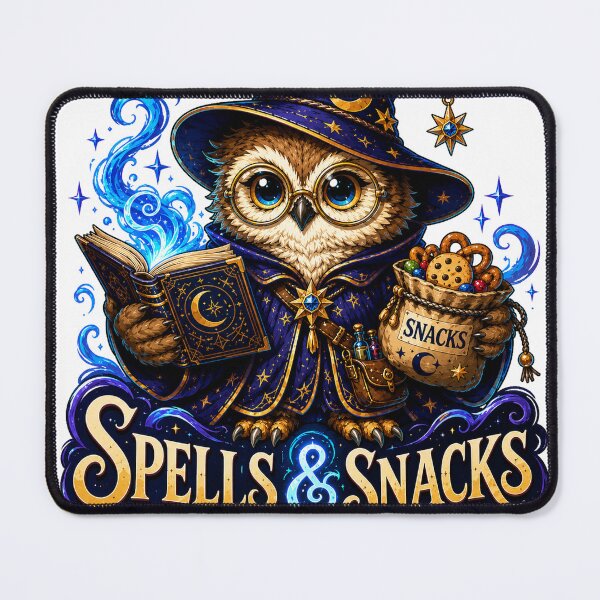 Item preview, Spells And Snacks Wizard Owl Fantasy RPG designed and sold by BartArtPhoto.