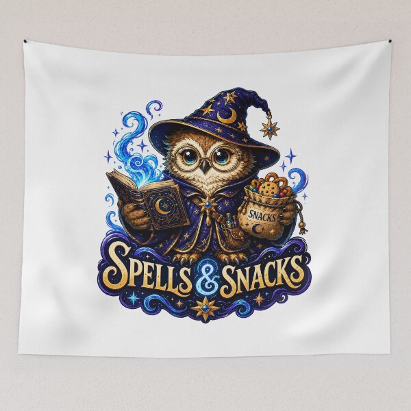 Item preview, Spells And Snacks Wizard Owl Fantasy RPG designed and sold by BartArtPhoto.