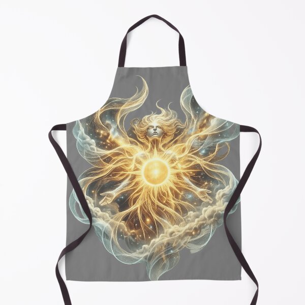 Item preview, Radiant Solar Goddess | Ethereal Cosmic Energy Artwork | Dreamy Fantasy Celestial Illustration designed and sold by designbyuzi.