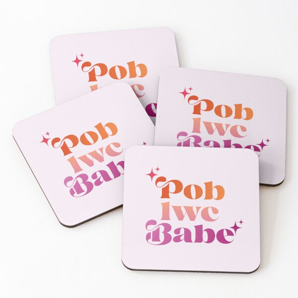 Item preview, Pob lwc babe song-inspired welsh language typography (lesbian colours) designed and sold by QuillPrints.