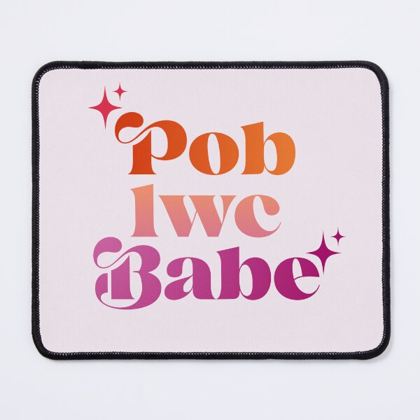 Item preview, Pob lwc babe song-inspired welsh language typography (lesbian colours) designed and sold by QuillPrints.