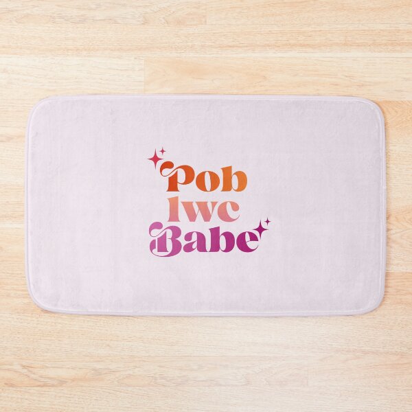Item preview, Pob lwc babe song-inspired welsh language typography (lesbian colours) designed and sold by QuillPrints.