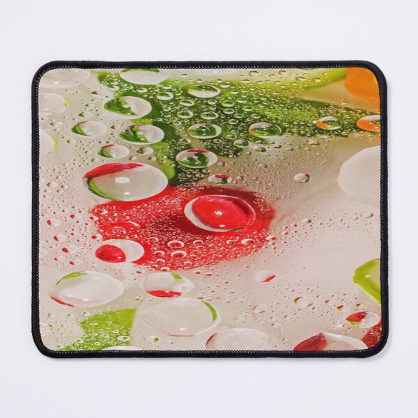 Item preview, Freshness Captured in Macro, Splashes of Fresh Colors - Abstract Macro with Water Drops and Bubbles designed and sold by RAYBIL.