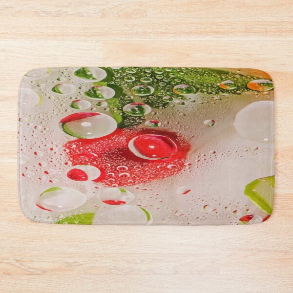 Item preview, Freshness Captured in Macro, Splashes of Fresh Colors - Abstract Macro with Water Drops and Bubbles designed and sold by RAYBIL.