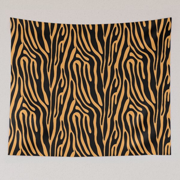 Item preview, orange tiger print designed and sold by quinnhopp.