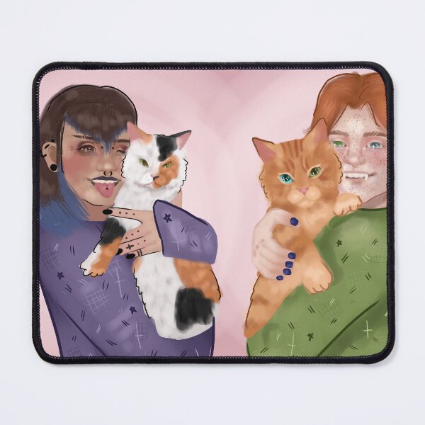 Item preview, Jackson and Sabrina and their fur babies designed and sold by spideyt1ngle.