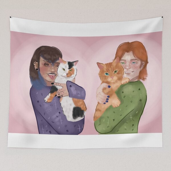 Item preview, Jackson and Sabrina and their fur babies  designed and sold by spideyt1ngle.