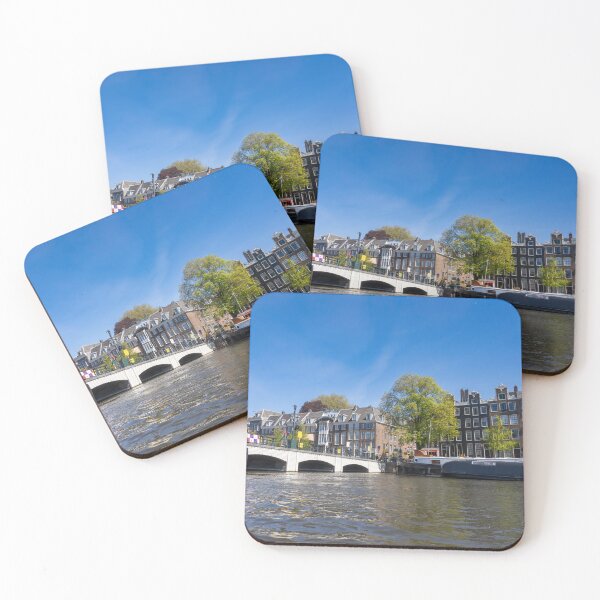 Item preview, Skinny Bridge Over Amsterdam Canal on Sunny Day designed and sold by jrtwynam.