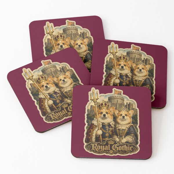 Item preview, Corgi King and Queen Vintage Art designed and sold by radiogalaxy.