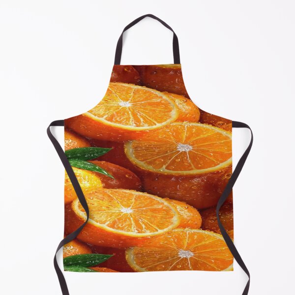 Aperçu de l'œuvre L'Explosion de Fraîcheur Vitaminée , Oranges Juteuses & Gouttes d'Eau - Motif d'Agrumes Frais et Vibrants créée et vendue par RAYBIL.
