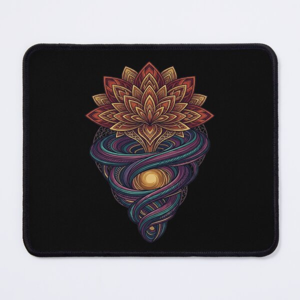 Item preview, Geometric Lotus Vortex - Sacred Geometry Mandala Art designed and sold by Dzblack.