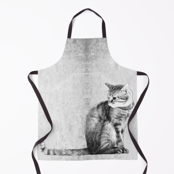 Item preview, Long Tailed Cat Sitting in Profile designed and sold by Ghoul Enterprises.